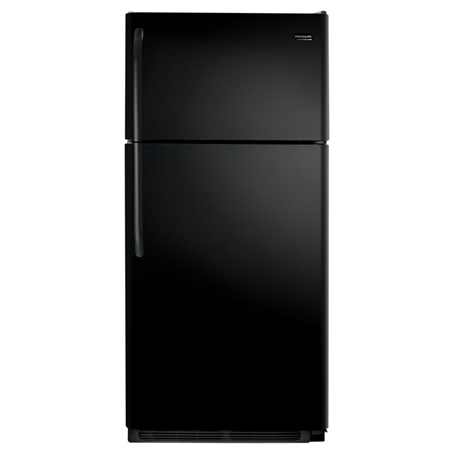 Réfrigérateur congélateur supérieur 30", 18 pi³ noir