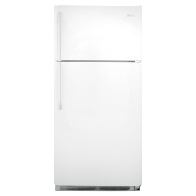 Réfrigérateur congélateur supérieur 30", 18 pi³ blanc