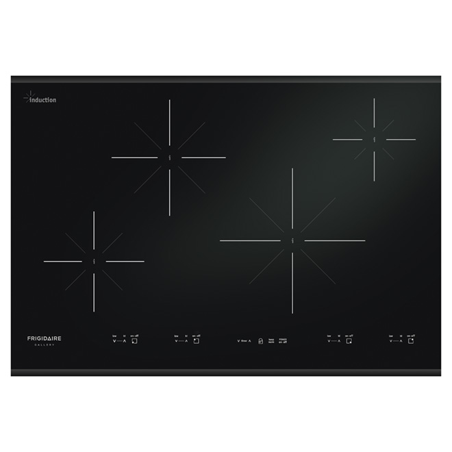 Surface de cuisson encastrée à induction 30", noir