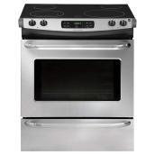 Cuisinière électrique encastrée, 4,6 pi³, acier inoxydable