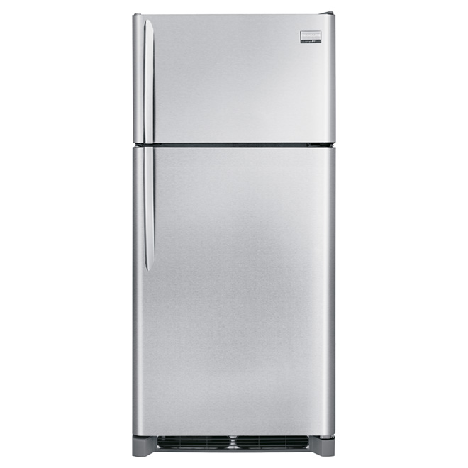 Réfrigérateur congélateur supérieur 30", 18 pi³ inox