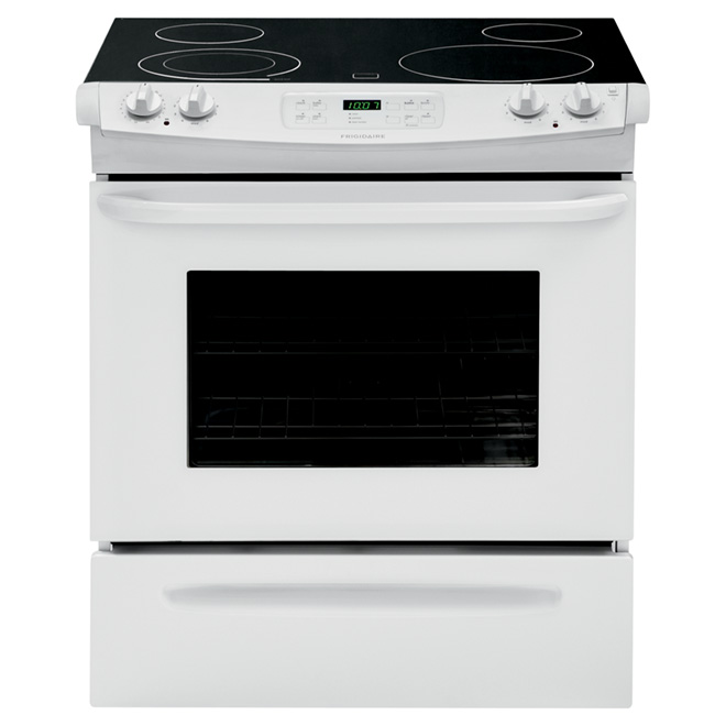 Cuisinière électrique encastrée, 4,6 pi³, blanc