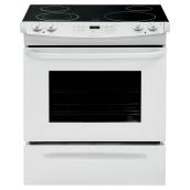 Cuisinière électrique encastrée, 4,6 pi³, blanc