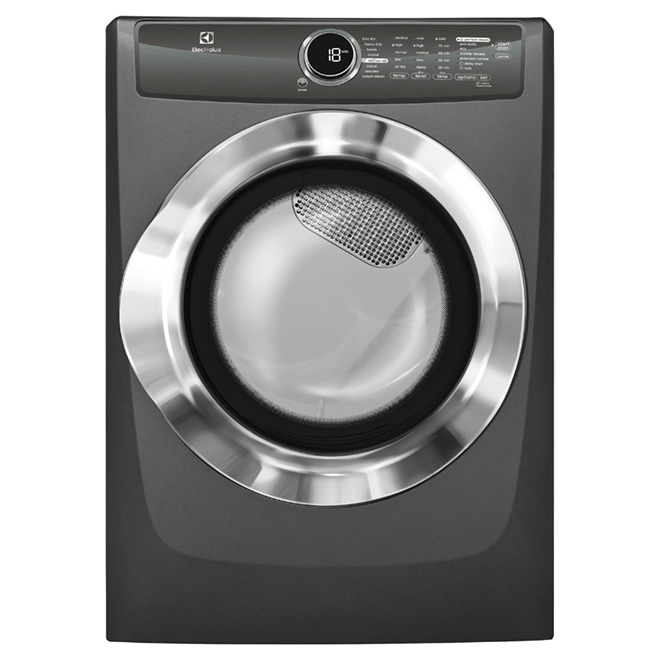Sécheuse au gaz avec vapeur, 8 pi³, titane