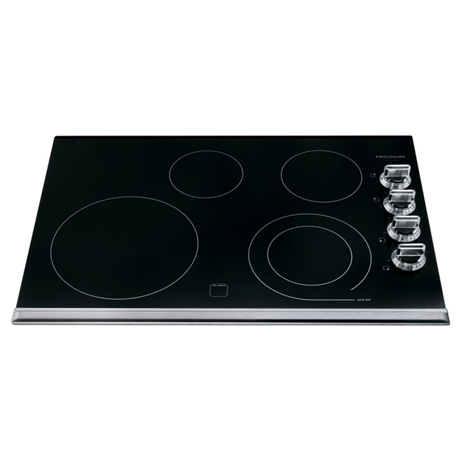 Surface de cuisson encastrée électrique 30", acier inox