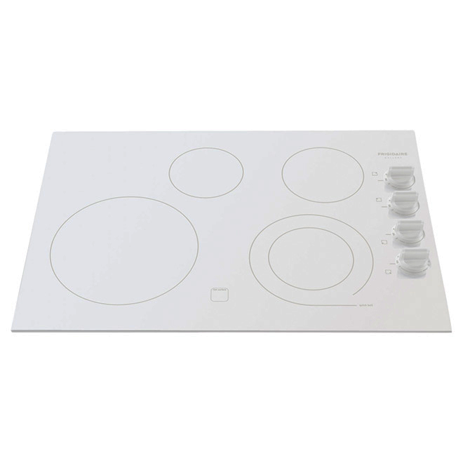 Surface de cuisson encastrée électrique 30", blanc