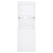 Ensemble superposé laveuse et sécheuse, 4,4/5,5 pi³, blanc