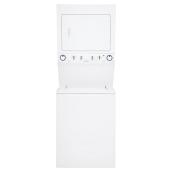 Ensemble superposé laveuse et sécheuse, 4,4/5,5 pi³, blanc