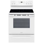 Cuisinière électrique amovible, 5,4 pi³, blanche
