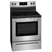 Cuisinière électrique autoportante, 5,3 pi³, inox