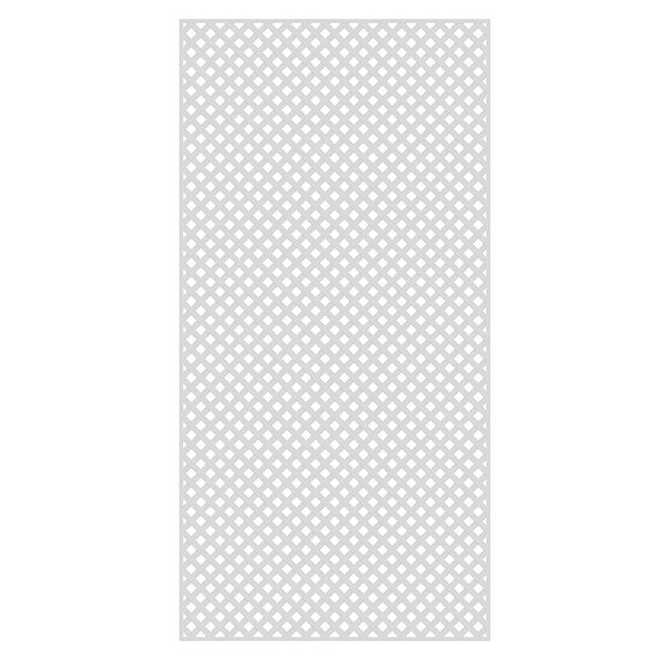 "Privacy" PVC Lattice - White