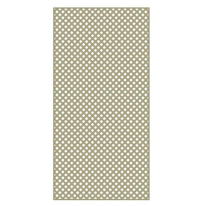 "Privacy" PVC Lattice - Kaki