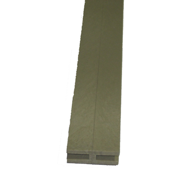 Moulure de PCV en «H», 3/4 po x 2 1/4 po x 8 pi, kaki