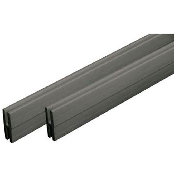 Lattice PVC "H" Moulding 3/4" x 2 1/4" x 8' - Grey