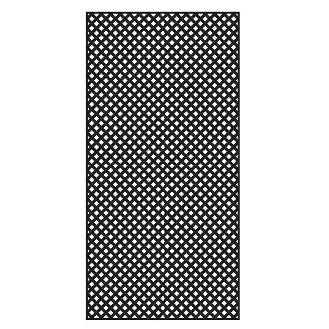 PVC Lattice 4' x 8' - Black