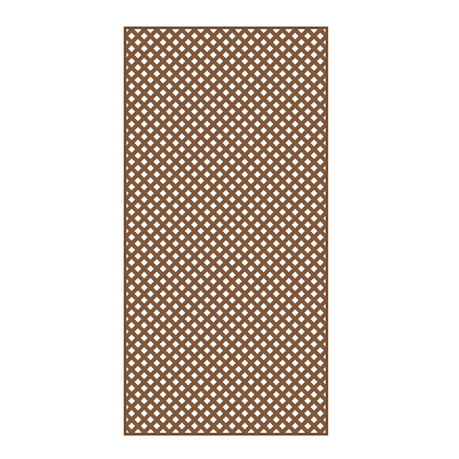 PVC Lattice 4' x 8' - Redwood