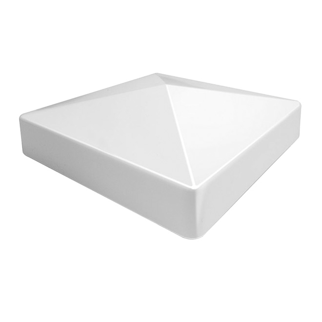 Capuchon de poteau en PCV « Pyramid », 5 x 5 po