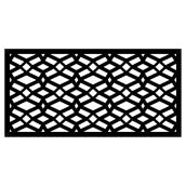 Panneau décoratif d'extérieur Celtic, 2' x 4', noir