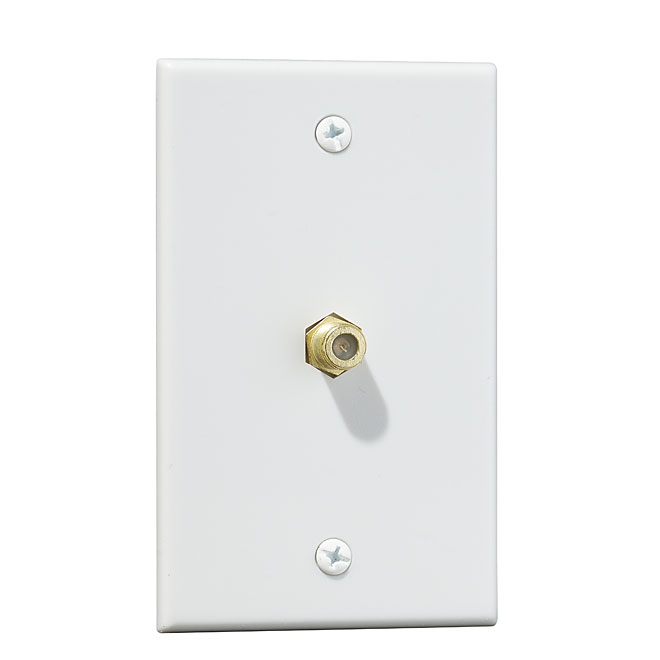 Plaque murale coaxial