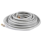 Câble coaxial RG6 de haute qualité, 50', gris
