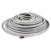 Câble coaxial RG6 de haute qualité, 100', gris