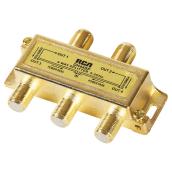 Séparateur de signal pour câble coaxial, 4 voies, 3 GHz, or