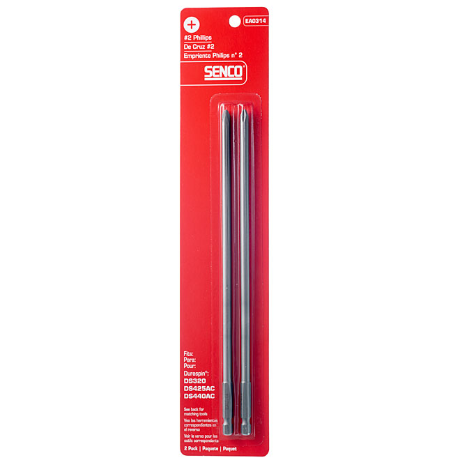 Phillips Driver Bits - #2 - 8.7"- 2-Pack