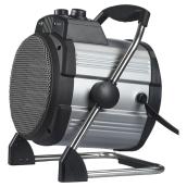 Chaufferette portative en acier, 750 à 1 500 W, gris/noir