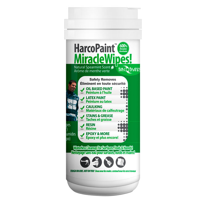 Paint cleaning wipes