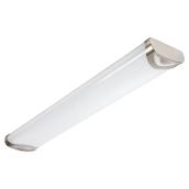 Luminaire enveloppant, DEL 36 W, 4', nickel brossé