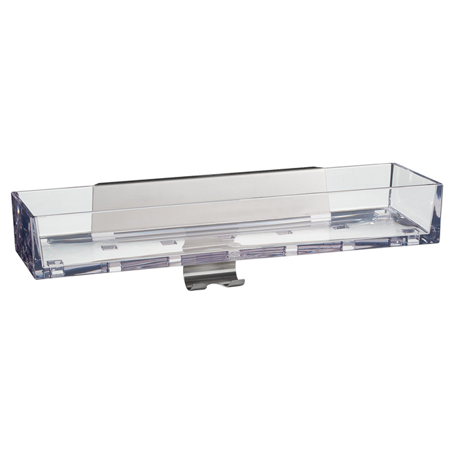 Panier de luxe pour la douche, Linea, nickel brossé