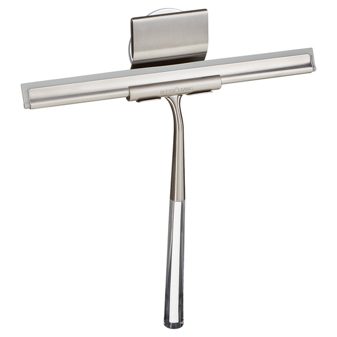 Raclette de douche de luxe Linea, nickel brossé