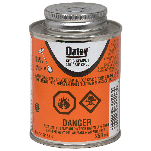 Ciment transparent en format de 118 ml pour tuyaux en PVC-C