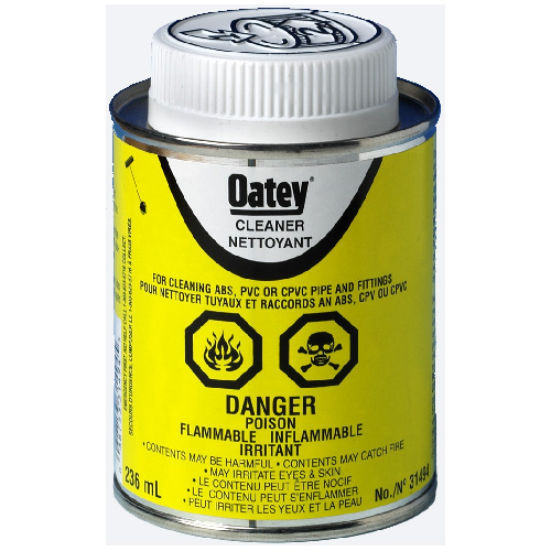 Nettoyant format de 236 ml pour tuyaux en PVC, PVC-C et ABS