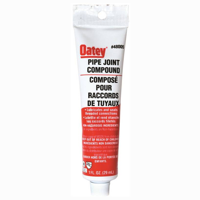 Composé pour raccords de tuyaux gris 1 oz