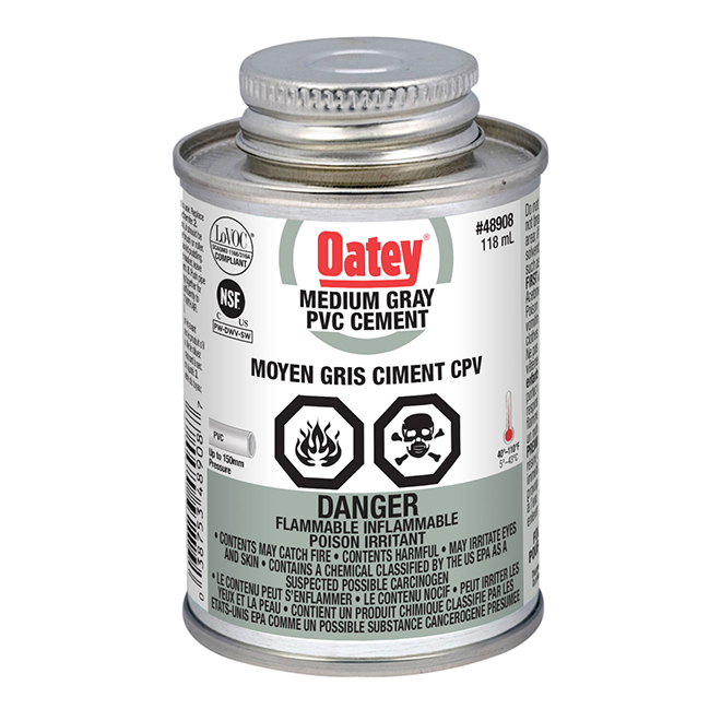118 mL Medium Grey Cement for PVC Pipes