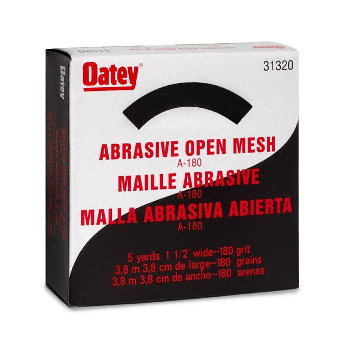 Open Mesh Abrasive Cloth- 1 1/2" x 180" - 180 Grit