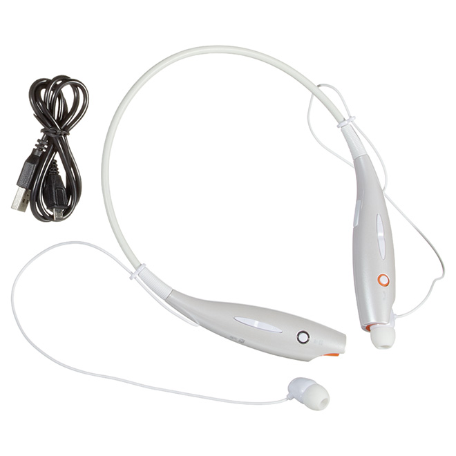 Écouteurs Bluetooth stéréo, blanc