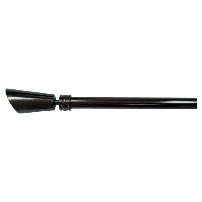 Decorative Adjustable Rod 66-120" - Black Nickel Metal Finish