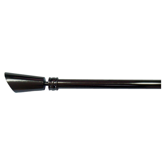 Decorative Adjustable Rod 36-66" - Black Nickel Metal Finish