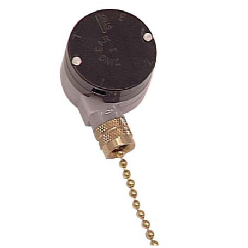 3-Speed Ceiling Fan Switch with Pull Chain
