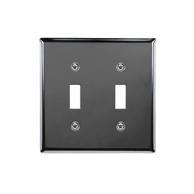 Plaque d'interrupteur double