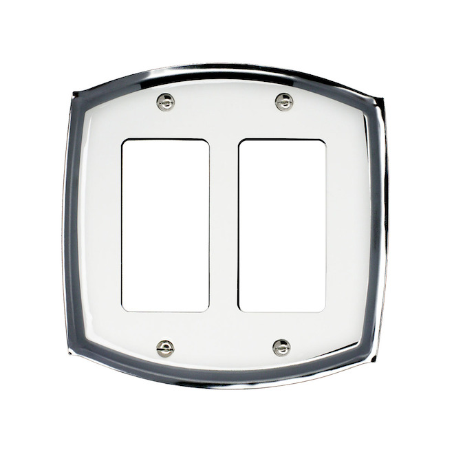 Plaque d'interrupteur double
