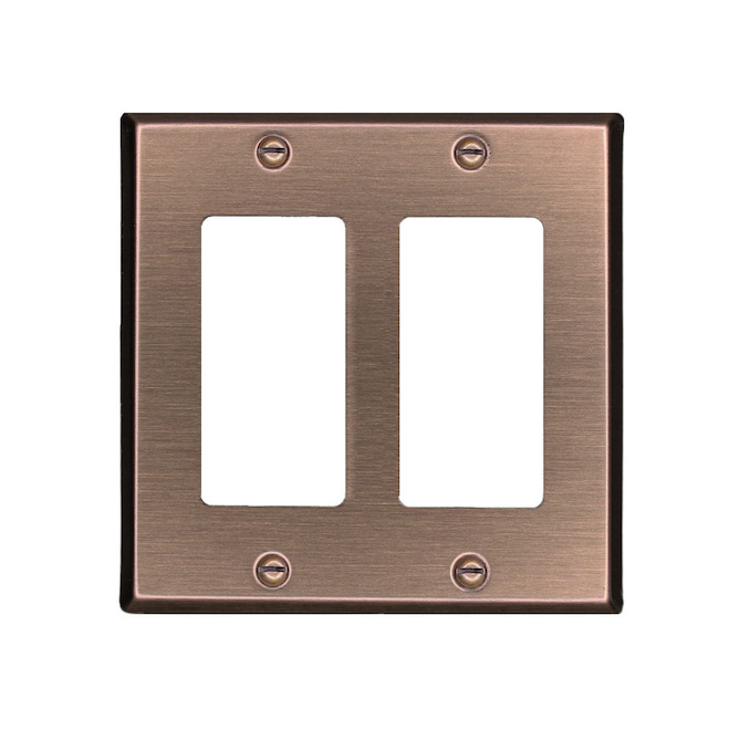 Plaque d'interrupteur double