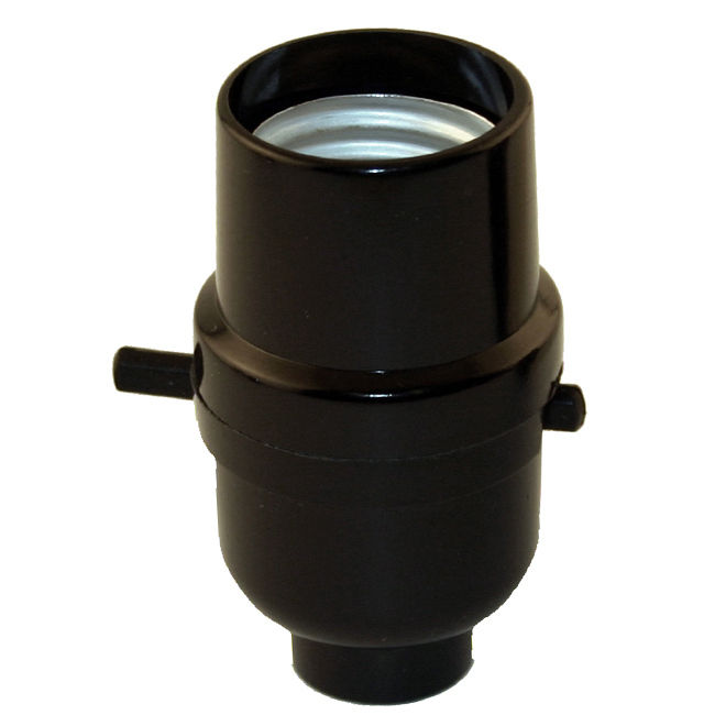 Push Through Light Socket, Brown