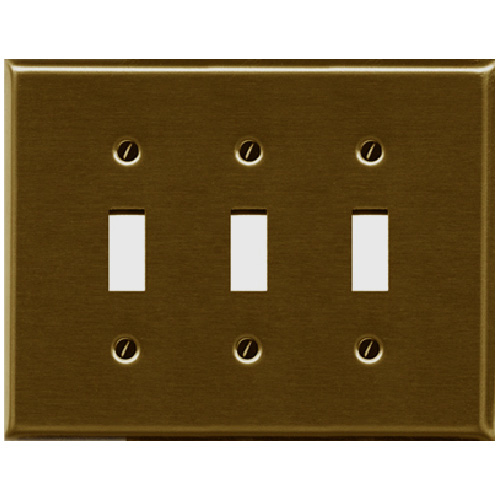 Plaque d'interrupteur triple