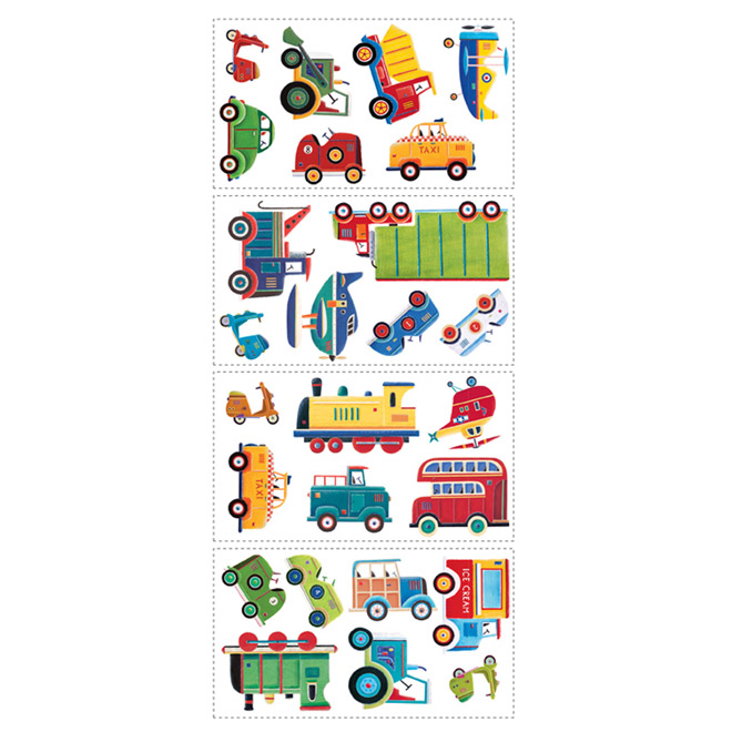 Peel and Stick Wall Decals - Transportation