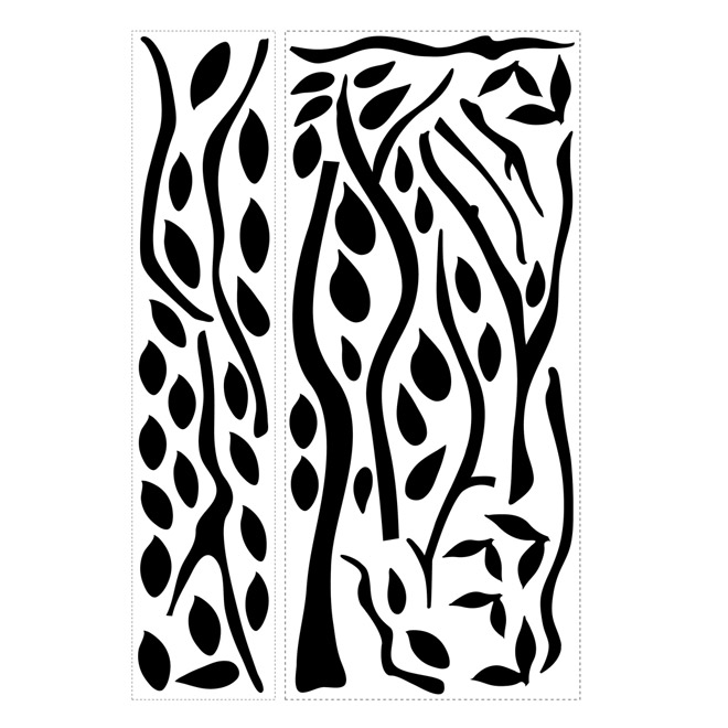 Appliqué mural autocollant «Branches d'arbre»