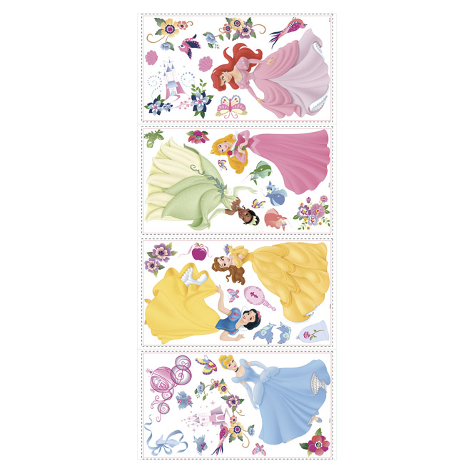 Peel and Stick Wall Decals - Disney Princess