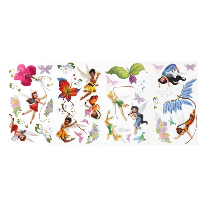 Appliqué mural autocollant «Fées Disney»